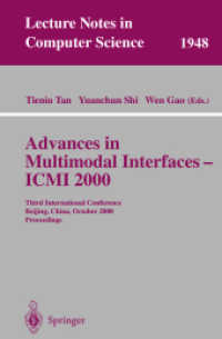 Advances in Multimodal Interfaces -- Icmi 2000 : Third International Conference, Beijing, China, October 14-16, 2000 : Proceedings