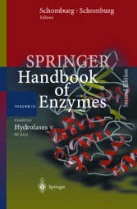 Springer Handbook of Enzymes. Vol.10 Class 3.1, Hydrolases Pt.5 : EC 3.1.3 （2nd ed. 2003. 750 p. 24,5 cm）