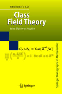 類体論：理論から練習問題まで（初版第２刷）<br>Class Field Theory : From Theory to Practice （1st ed. 2003. Corr. 2nd printing）