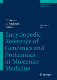 分子医学におけるゲノミクス・プロテオミクス事典（全２巻）<br>Encyclopedic Reference of Genomics and Proteomics in Molecular Medicine, 2 Vols. w. CD-ROM （2006. With 250 col. ill.）