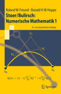 Numerische Mathematik Bd.1 (Springer-Lehrbuch) （10., neubearb. Aufl. 2007. XI, 410 S. m. 15 Abb. 23,5 cm）