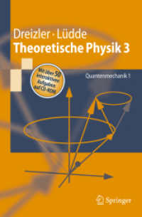 Theoretische Physik. Bd.3 Quantenmechanik, m. CD-ROM Tl.1 : Mit über 50 interaktiven Aufgaben auf CD-ROM (Springer-Lehrbuch) （2008. XIV, 423 S. m. 171 Abb. u. 9 Tab. 23,5 cm）