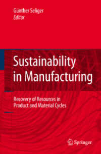 Sustainability in Manufacturing : Recovery of Resources in Product and Material Cycles