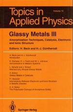 Glassy Metals (Topics in Applied Physics)