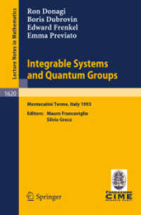 Integrable Systems and Quantum Groups : Lectures Given at the 1st Session of the Centro Internazionale Matematico Estivo (C.I.M.E.) Held in Montecatin