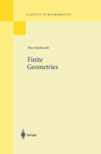 Finite Geometries (Classics in Mathematics) （Reprint）