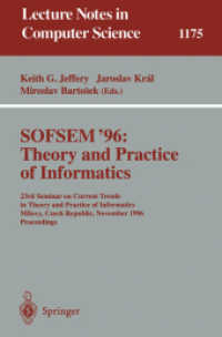 Dofsem '96 : Theory and Practice of Informatics : 23rd Seminar on Current Trends in Theory and Practice of Informatics, Milovy, Czech Republic, Novemb