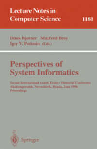 Perspectives of System Informatics : Second International Andrei Ershov Memorial Conference Akademgorodok, Novosibirsk, Russia June 25-28, 1996 : Proc