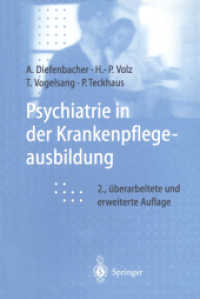 Psychiatrie in der Krankenpflegeausbildung （2. Aufl. 1998. x, 242 S. X, 242 S. 4 Abb. in Farbe. 190 mm）