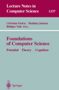 Foundations of Computer Science : Potential-Theory-Cognition (Lecture Notes in Computer Science)