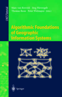Algorithmic Foundations of Geographic Information Systems (Lecture Notes in Computer Science)