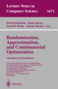 Randomization, Approximation, and Combinatorial Optimization : Algorithms and Techniques : Third International Workshop on Randomization and Approxima