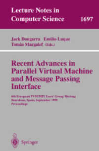 Recent Advances in Parallel Virtual Machine and Message Passing Interface : 6th European Pvm/Mpi Users' Group Meeting, Barcelona, Spain, September 26-