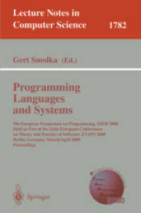 Programming Languages and Systems : 9th European Symposium on Programming, Esop 2000, Held as Part of the Joint European Conferences on Theory and Pra