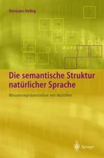 Die Semantische Struktur Nata1/4rlicher Sprache : Wissensreprasentation Mit Multinet
