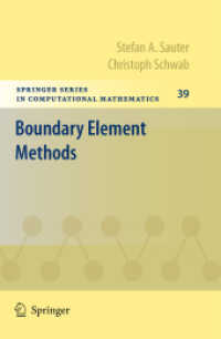 Boundary Element Methods (Springer Series in Computational Mathematics) 〈Vol. 39〉