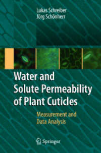 Water and Solute Permeability of Plant Cuticles : Measurement and Data Analysis