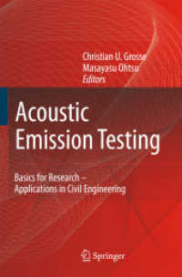 Acoustic Emission Testing : Basics for Research - Applications in Civil Engineering