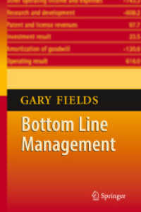 ボトムライン経営<br>Bottom-Line Management （2009. IX, 106 p. 21 cm）