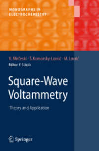Square-Wave Voltammetry : Theory and Application (Monographs in Electrochemistry)