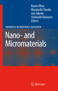 Nano-and Micromaterials (Advances in Materials Research) 〈Vol. 9〉