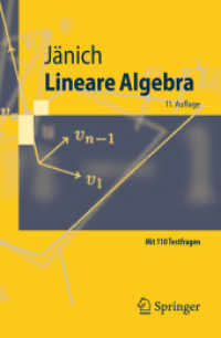 Lineare Algebra (Springer-Lehrbuch) （11. Aufl. 2008. XII, 270 S. m. zahlr. Abb. 20,5 cm）