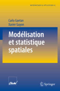 Modelisation Et Statistique Spatiales (Mathematiques Et Applications)