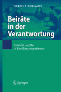 Beiräte in Familienunternehmen （2008. XII, 535 S. 23,5 cm）