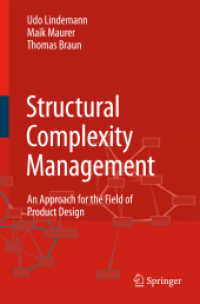 Structural Complexity Management : An Approach for the Field of Product Design