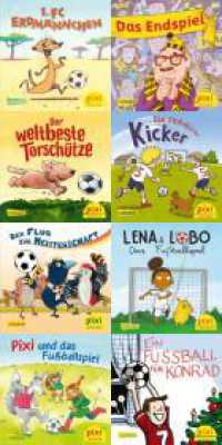 Pixi-Box 285: Pixi und seine Fußball-Freunde (8x8 Exemplare) (Pixi-Box 285) （2. Aufl. 2022. 24 S. farbig illustriert. 100.00 mm）