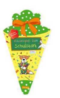 Schlau für die Schule: Rätselspaß zum Schulstart mit Stickern (Schultüte 2023 grün/gelb) : Eintragbuch zur Einschulung mit Steckbriefen, Lernspielen und Aufklebern für die Schultüte (Schlau für die Schule) （Auflage. 2023. 24 S. Farbig illustriert. 307.00 mm）