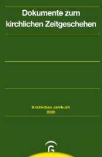 Dokumente zum kirchlichen Zeitgeschehen : Jahrgang 147, 2020 (Kirchliches Jahrbuch für die Evangelische Kirche in Deutschland 202) （2023. 216 S. 230 mm）