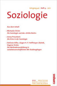 Soziologie 4.2011 Jg.40/4 : Forum der Deutschen Gesellschaft für Soziologie (Soziologie 11/4)
