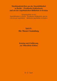Musikhandschriften aus der Staatsbibliothek zu Berlin - Preußischer... / Katalog und Einführung zur Mikrofiche-Edition (Musikhandschriften aus der Staatsbibliothek zu Berlin - Preußischer Kulturbesitz und aus der Jagielloni)