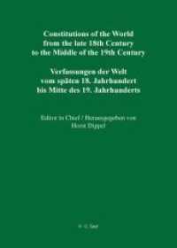 Constitutions of the World from the late 18th Century to the Middle of the 19th Century. The Americas. Constitutional Do. Vol. 1. Part I National Constitutions / State Constitutions (Alabama - Frankland) (Constitutions of the World from the late 18th