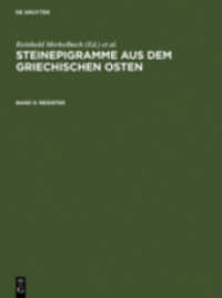Steinepigramme aus dem Griechischen Osten. Band 5 Steinepigramme aus dem griechischen Osten / Register (Steinepigramme aus dem griechischen Osten Band 5)
