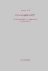 Eros und Distanz : Untersuchungen zu Asklepiades in seinem Kreis (Beiträge zur Altertumskunde 167) （2004. 156 S. 230 mm）