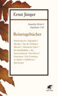Sämtliche Werke. Abt.1. Tagebücher 8 Reisetagebücher （2. Aufl. 502 S. 207.00 mm）