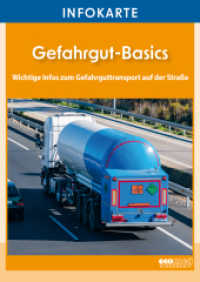 Infokarte Gefahrgut-Basics : Verpackungseinheit 10 St&uuml;ck （5. Aufl. 2024. 16 S. Verpackungseinheit enth&auml;lt 10 Exemplare. 148）