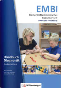 ElementarMathematisches BasisInterview (EMBI) · Zahlen und Operationen · Handbuch Diagnostik - Neubearbeitung (EMBI - Zahlen und Operationen) （2021. 64 S. DIN A4, 64 S., vierf., gh, beinhaltet 7 Kopiervorlagen. 29）