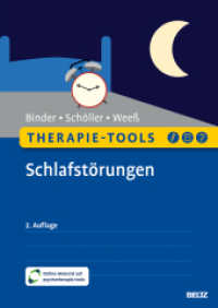 Therapie-Tools Schlafstörungen : Mit Online-Material (Beltz Therapie-Tools) （2. Aufl. 2024. 292 S. 10 schw.-w. Tab. 298 mm）