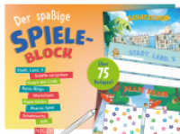 Der spaßige Spieleblock : Stadt, Land, X, Schiffe versenken, Sim, Reise-Bingo & Co. I Über 75 Vorlagen! （2024. 96 S. 210 x 280 mm）