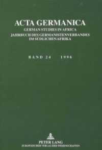 Acta Germanica : German Studies in Africa (Acta Germanica / German Studies in Africa .24) （Neuausg. 1997. 220 S.）