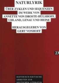 Naturlyrik : Ueber Zyklen und Sequenzen im Werk von Annette von Droste-huelshoff, Uhland, Len -- Paperback (German Language Edition)