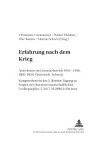 Erfahrung nach dem Krieg : Autorinnen im Literaturbetrieb 1945-1950. BRD, DDR, Österreich, Schweiz (INTER-LIT .4) （2002. 308 S. 210 mm）