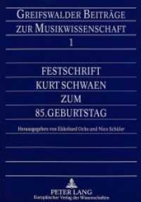 Festschrift Kurt Schwaen zum 85. Geburtstag (Greifswalder Beiträge zur Musikwissenschaft .1) （Neuausg. 1995. 250 S. 210 mm）