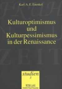 Kulturoptimismus und Kulturpessimismus in der Renaissance : Studie zu Jacobus Canters "Dyalogus de solitudine mit kritischer Textausgabe und deutscher &Uuml;bersetzung (Fr&uuml;hneuzeit-Studien .3) （Neuausg. 1995. 462 S. 210 mm）