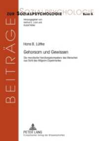 Gehorsam und Gewissen : Die moralische Handlungskompetenz des Menschen aus Sicht des Milgram-Experimentes. Dissertationsschrift (Beiträge zur Sozialpsychologie .5) （2003. 302 S. 210 mm）