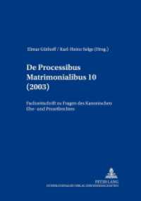 De processibus matrimonialibus : Fachzeitschrift zu Fragen des Kanonischen Ehe- und Prozeßrechtes, Band 10 (2003) (De Processibus Matrimonialibus .10) （2016. 504 S. 203 mm）