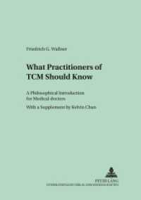 What Practitioners of TCM Should Know : A Philosophical Introduction for Medical Doctors (Culture and Knowledge .4) （2006. 110 S. 210 mm）